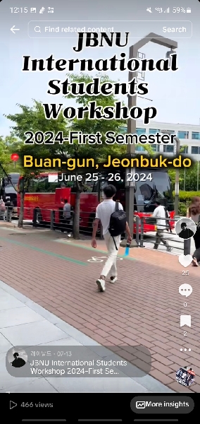 JBNU International Students Workshop 2024-First Semester 대표이미지